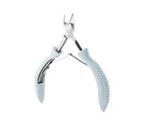 Tijeras profesionales para uñas, quitacutículas, duraderas y afiladas, para manicura y pedicura, de acero inoxidable, color gris.
