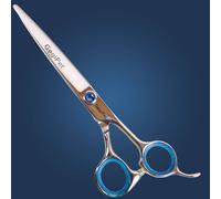 Tijeras rectas para perros en acero japonés GogiPet, de 18 cm, 7", acabado brillante
