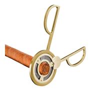 Tijeras Redondas para Cigarros -, elegant, Cortapuros de acero, inoxidable Cortador doble hoja, dispositivo bolsillo madera y Metal | Multipurpose Outdoor Indoor Utility stylish portable