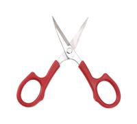 Tijeras Rojas 6 Piezas Tijeras de Bordar Acero Inoxidable Mangos ABS Cuchillas Resistentes a la Erosión Agarre Cómodo para Manualidades Escuela Navidad Costura y Artesanía