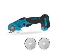 Tijeras universales para batería Makita 18V (sin batería), tijeras eléctricas inalámbricas, cuchillo enrollable para tela, con bloqueo de seguridad y 2 cuchillas, profundidad de corte de 6 mm, para