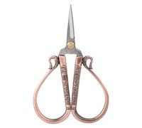 Tijeras Vintage de Acero Inoxidable, Estilo Europeo Retro, Bronce Rojo, para Costura, Punto de Cruz y Manualidades DIY