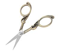 Tijeras vintage de acero inoxidable para ahorrar esfuerzo, tijeras artesanales para bordado artesanal (Bronze)