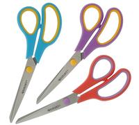 Tijeras Westcott Easy Grip 3 piezas Mix | Juego de 3 tijeras universales con agarre cómodo | Cuchilla de acero inoxidable extra afilada y duradera | Tijeras para hogar y oficina | N-90033 00