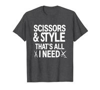 Tijeras y Estilo, That's I Need Funny Hairstylist Camiseta, Hombre, Jaspeado Oscuro, M