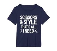Tijeras y Estilo, That's I Need Funny Hairstylist Camiseta, Mujer Tallas Grandes, Azul Marino, 6XL Grande