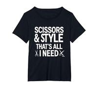Tijeras y Estilo, That's I Need Funny Hairstylist Camiseta, Mujer Tallas Grandes, Negro, 3XL Grande
