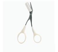 Tijeras y peines para recortar cejas, depilación facial, belleza y cirugía plástica, accesorios de maquillaje (tijeras blancas para cejas)