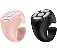TIK-Tok - 2 piezas de desplazamiento inalámbrico para dedos, mando a distancia con punta de dedo, anillo de dedo , control remoto de de página, anillo de desplazamiento para teléfonos y