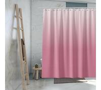 TIKABC Forro de cortina de ducha rosa degradado, forro de ducha de PEVA 4G, no tóxico, sin olor, impermeable, de plástico, 72 x 72 pulgadas con agujeros para ojales, 3 pesos magnéticos