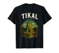 Tikal Guatemala Chapín Antigua Maya Retro Guate Quetzal 502 Camiseta