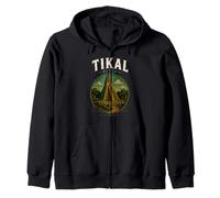 Tikal Guatemala Chapín Antigua Maya Retro Guate Quetzal 502 Sudadera con Capucha