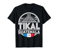 Tikal Guatemala Deco Emblema de Viaje Souvenir Camiseta