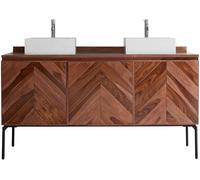 Tikamoon Mueble para lavabo de palisandro de 155 cm