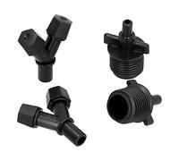 TIKATARER 10 Boquillas de Nebulización de Jardín G1/2, Boquilla de Aspersor de Fácil Instalación, Kit de Boquillas para Juntas con Diseño Eficiente, Ideal para Césped, Jardín, Invernadero, Patio