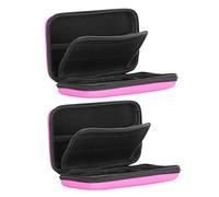 TIKATARER 2 Fundas Protectoras Duras de EVA, Bolsa de Almacenamiento Portátil para 3DS XL 3DS LL, Organizador de Tarjetas de Juego con 8 Ranuras y Franela Interior Antiarañazos, Ideal para Consolas