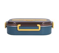 TIKATARER 316 Aislante Estilo Japonés, de Acero Inoxidable con Compartimentos, Contenedor Térmico para Almuerzo con Palillos y Cuchara, Ideal para Uso Escolar (Lonchera individual)