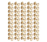 TIKATARER 50 Sujetadores de Cuero de Latón, Remaches de, Tornillos de Ranura, Sujetadores de Cuero para Artesanía de, Decoración, Encuadernación de Libros y Manualidades de Bricolaje (latón 3)