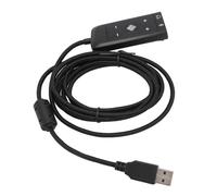 TIKATARER Adaptador de USB a Jack de 3,5 Mm, Sonido Envolvente Virtual 7.1 con Indicador LED y Botón de Silencio de Micrófono, Compatible con PC Serie X S