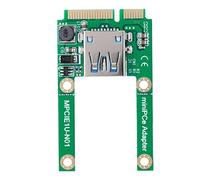 TIKATARER Adaptador MSATA a USB, Tarjeta Convertidora de Expansión Mini PCI E, Adaptador de Operativo Transparente, Ideal para Receptor de Mouse Inalámbrico USB, Red Bluetooth y WiFi