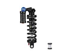 TIKATARER Amortiguador Trasero de Muelle de 550 Libras, Amortiguación de Precisión con Pomo de Rebote Ajustable, Compatibilidad con Soporte de Oreja Universal Para Bicicleta de Montaña (205MM 550LB