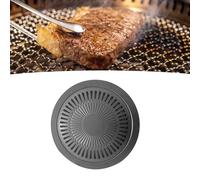 TIKATARER Bandeja de Parrilla Coreana, Parrilla de de Barbacoa Coreana KBBQ Grill con una Bandeja de de de Barbacoa Anti Stick Redonda Fácil de Limpiar