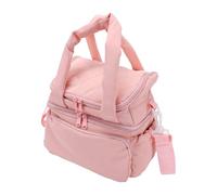 TIKATARER Bolsa de Almuerzo Aislada para Trabajo y Picnic, Doble Cubierta | Aislamiento de doble capa, bolsa refrigeradora completamente abierta de 180 grados con correa ajustable