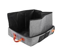 TIKATARER Bolsa de Tierra Plegable para Gatos, Caja de Tierra de Viaje Portátil a Prueba de Agua y Abrasión con Cubierta Estilo PañAl para Gatos en Casa, Coche, Hotel, Avión