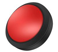 TIKATARER Botón LED de 100 Mm, Botón Pulsador de Alta Visibilidad para Jugadores, Desarrolladores y Entusiastas de los Juegos Retro (100#-rojo+interruptor de tres patas+luz LED)