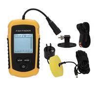 TIKATARER Buscador de Peces con Cable, Frecuencia de 200 KHz Ángulo de Detección de 45 Grados Profundidad de 0.7 a 100 m ABS Sonda Portátil Sonda para Pesca en Kayak en el Océano