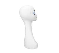 TIKATARER Cabeza de maniquí para Pelucas, Soporte de Cabeza de Peluca, Base Estable de 50 Cm para Exhibición de Elegant Femenino de maniquí con Agujeros de Montaje, Sombrero, Joyas y Cosmetología