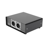 TIKATARER Caja DI Activa, Caja de Profesional de Inyección Directa con Aislamiento de Conexión a Tierra GND y Atenuación de 20 DB para Guitarra de Escenario, Controlador de DJ, Sonido en y Grabación