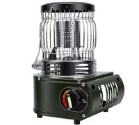 TIKATARER Calentador de Gas Portátil, Calentador Portátil para Exteriores, Estufa de Gas de Acero Inoxidable 3 en 1, Estufa de Camping, Tienda de Campaña para Uso Al Aire Libre