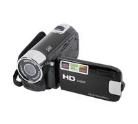 TIKATARER Cámara de Vídeo 4K de 48 MP, Pantalla Giratoria TFT de 2,7 Pulgadas, Videocámara DV con Zoom Digital de 16x y Cable USB, para Grabar Fotos, Vídeos, Viajes, Regalo Familiar (Black)