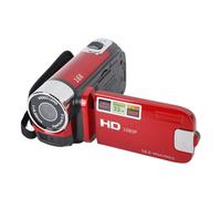 TIKATARER Cámara de Vídeo 4K de 48 MP, Pantalla Giratoria TFT de 2,7 Pulgadas, Videocámara DV con Zoom Digital de 16x y Cable USB, para Grabar Fotos, Vídeos, Viajes, Regalo Familiar (Rojo)