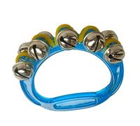 TIKATARER Campana de Muñeca con Banda, Instrumento Musical de Cascabel de Tobillo de Mano de Plástico para Niños, con Sonido Nítido para Educación Temprana e Interacción entre e Hijos (BLUE)
