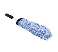 TIKATARER Cepillo para Rueda de Coche, Cepillo de Microfibra Suave, Herramienta de Limpieza de Cubierta Protectora con Suave, Ideal para Limpieza Automotriz Universal (Blue)