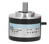 TIKATARER Codificador Giratorio Incremental, Codificador Rotativo de Salida IP50 de Acero Inoxidable de 2 Fases con 3 Tornillos para Sistemas de Automatización y Control Industrial (1000P/R)