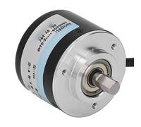 TIKATARER Codificador Giratorio Incremental, Codificador Rotativo de Salida IP50 de Acero Inoxidable de 2 Fases con 3 Tornillos para Sistemas de Automatización y Control Industrial (500P/R)