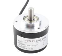 TIKATARER Codificador Giratorio Incremental, Codificador Rotativo de Salida IP50 de Acero Inoxidable de 2 Fases con 3 Tornillos para Sistemas de Automatización y Control Industrial (600P/R)