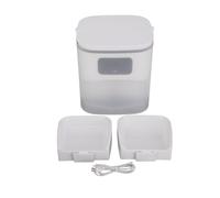 TIKATARER Comedero Automático para Gatos, 6 litros de Gran Capacidad, Doble Cuenco, Control Inteligente de Aplicación, Dispensador de Alimentos para Mascotas con Compartimento Desecante y Opciones de
