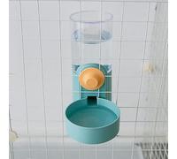 TIKATARER Comedero y Bebedero Colgante para Gatos, Perros y Conejos, 1 | Recambio por gravedad, pico de 5 cm de ancho, recipiente desmontable, plástico PP, 100 °C