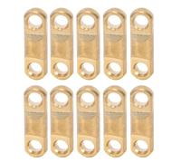 TIKATARER Conector Giratorio de Ojo Giratorio de Latón Macizo, Eslabón de Hardware de Latón de 9 Mm, Cierre Galvanizado con Diámetro Interior de 6 Mm, Ideal para Artesanía en Cuero, Ropa, Bolsos,