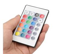 TIKATARER Controlador de Tira LED Inalámbrico de 24 Teclas, Controlador Mini USB IR RGB con Salida de 6A, Accesorio de Ajuste de Brillo, Ideal para Luces Decorativas y Bañadores de Pared (Longitud