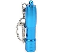 TIKATARER Cue Tip Shaper, Piscina de la Punta de Referencia con Cadena de Llave y Anillo de Llave 6.8x1.4x1.4cm de Acero Inoxidable de Acero Inoxidable Punta de Señal de Piscina para Reparar de (BLUE)