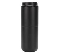 TIKATARER Eléctrica Portátil con Molinillo, Máquina Recargable USB de 350 Ml con 15 Ajustes, Batería de 1600 MAh para Camping, Oficina, Viajes (BLACK)