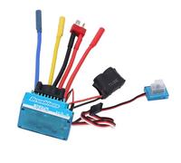 TIKATARER ESC sin Escobillas 60A, Controlador Electrónico de Velocidad, ESC con Corriente de 320A y Ajustes de Freno de 4 Etapas, Ideal para Barco de Coche RC 1/10