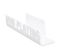 TIKATARER Estante de Pared para Discos, Soporte de Pared Acrílico a Prueba de Agua que Ahorra Espacio, Estante de Exhibición para Revistas de CD con Sujeción Segura, Ideal para Varios Discos y (WHITE)