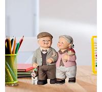 TIKATARER Estatua de Pareja Romántica, Figura de Amor Feliz, Estatua de Decoración Duradera con Diseño Vívido, Ideal para y Aniversario de Boda, Decoración del Hogar (Tienes Todo el Camino)