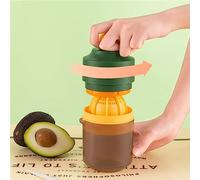 TIKATARER Exprimidor Manual, Exprimidor de Naranja con 8 Cuchillas de 2 Vías de Jugos Pequeños Portátiles de Bricero Mini Manual para Acampar de la Oficina en Casa Viajando (GREEN)